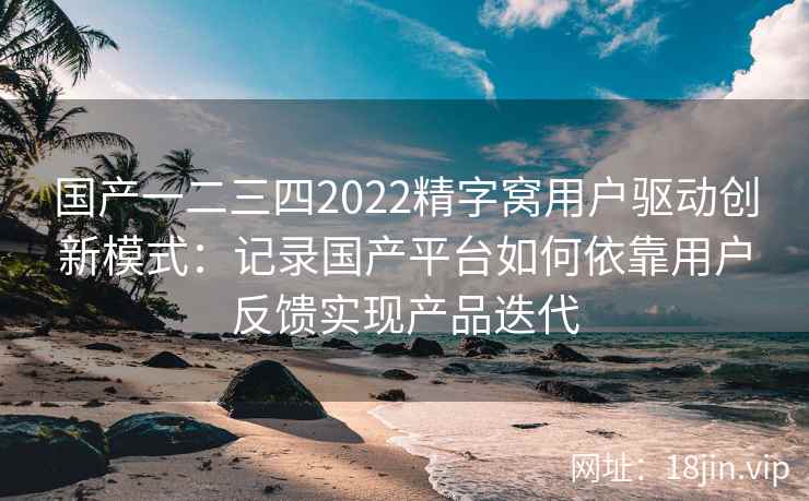 国产一二三四2022精字窝用户驱动创新模式：记录国产平台如何依靠用户反馈实现产品迭代