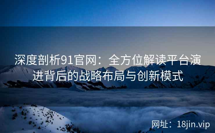 深度剖析91官网：全方位解读平台演进背后的战略布局与创新模式